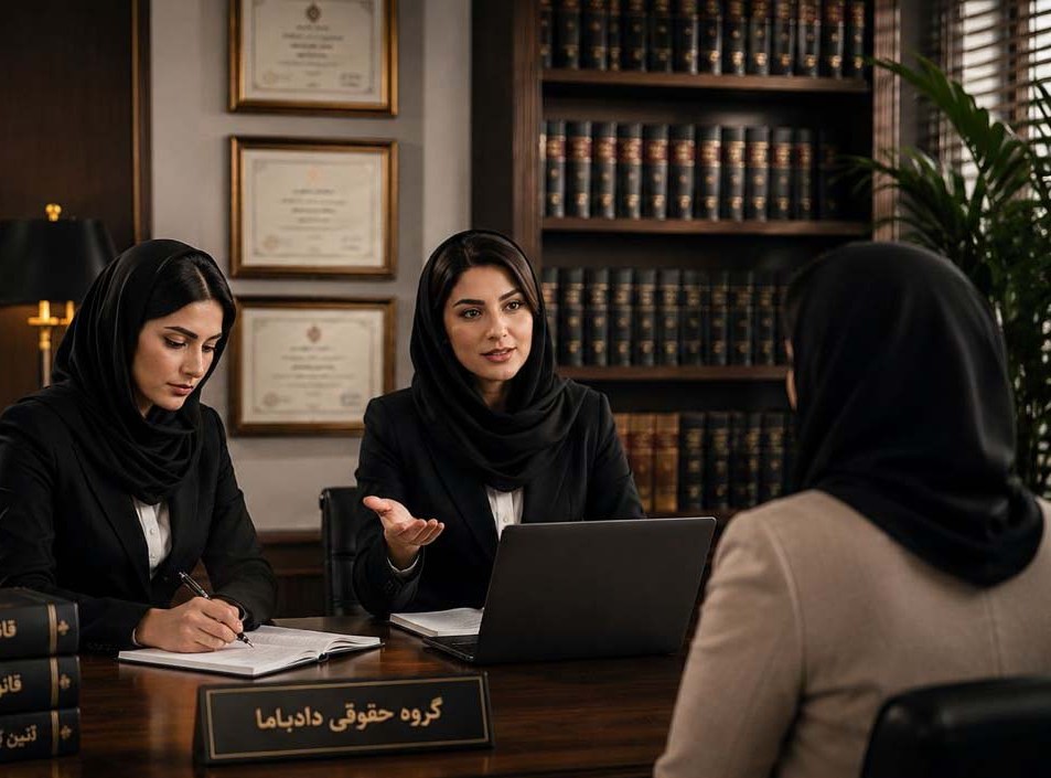 میز کار دفتر وکالت دادباما با اسناد حقوقی